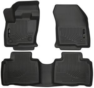 Lincoln MKX Floor Liners - Front + Rear - Husky Liners - WeatherBeater - Black - 2016 Lincoln MKX Floor Liners - Front + Rear - Husky Liners - WeatherBeater - Black - 2016